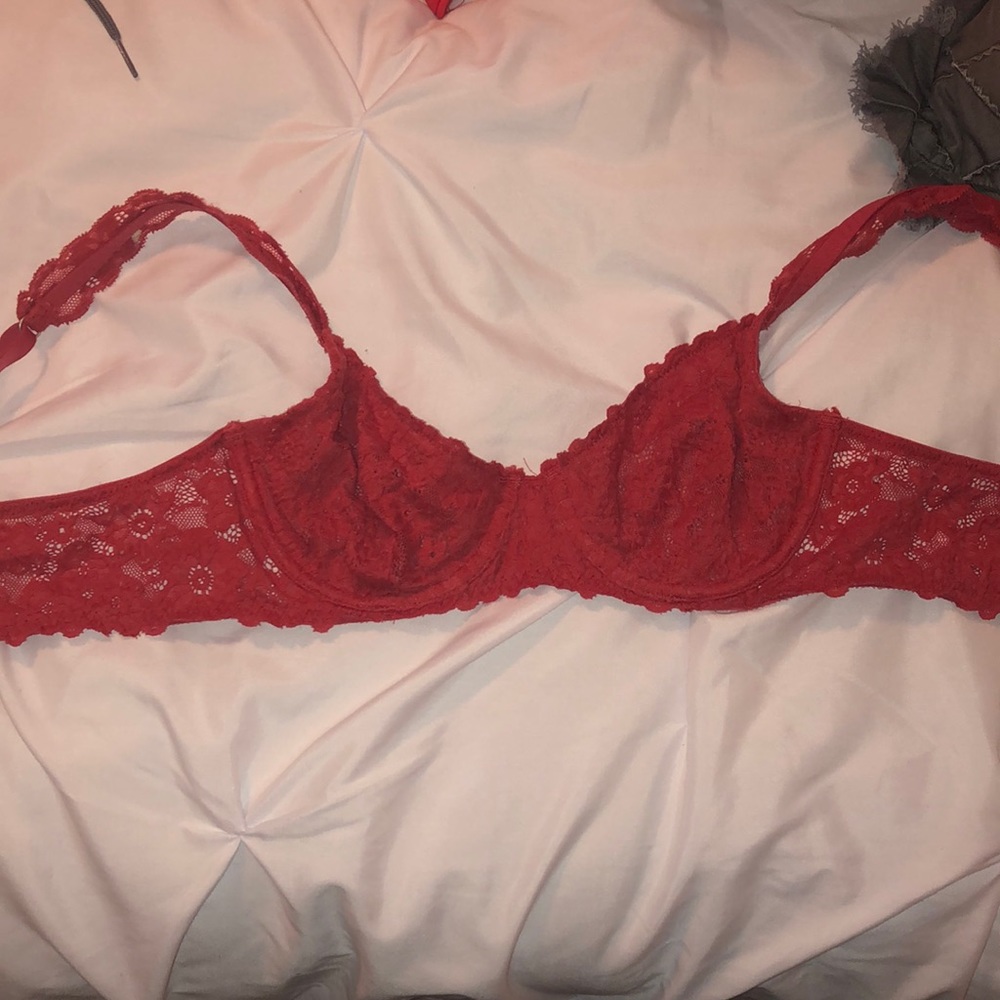 Aerie dull orange lace bra